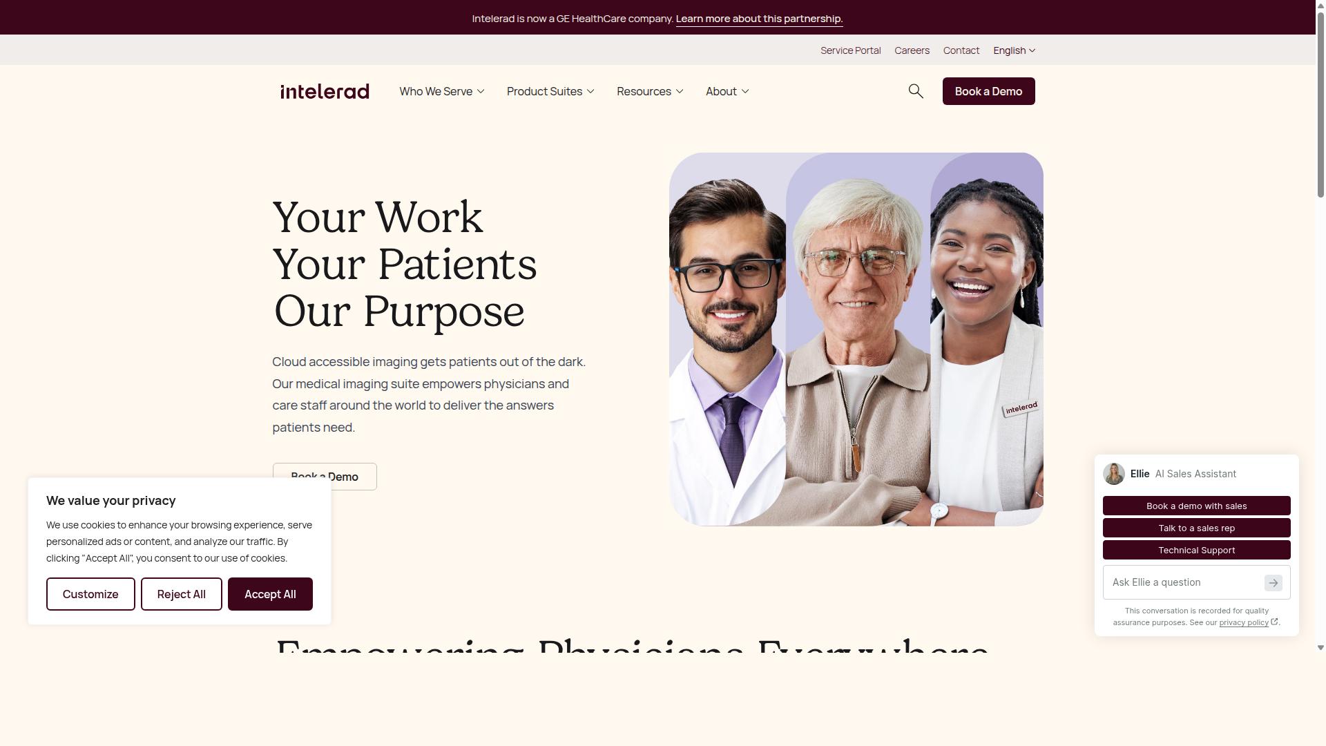 Medicai for Zero-Footprint Diagnostic Viewing website